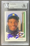 Ken Griffey Jr. Signed 1989 Upper Deck #1 Trading Card (Beckett/BAS)