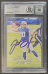 Justin Herbert Signed 2020 Panini Luminance #203 Rookie Card w/ GEM MINT 10 AUTO! (Beckett/BAS Encapsulated)