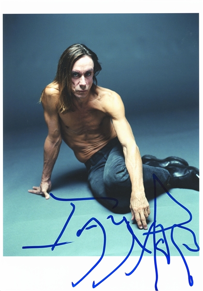 Iggy Pop In-Person Signed 7” x 10” Photo w/ Right-Handed Autograph (Third Party Guaranteed)