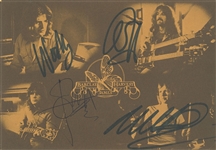 Barclay James Harvest Group Signed 5.75” x 4” Card (4 Sigs) (Third Party Guaranteed)