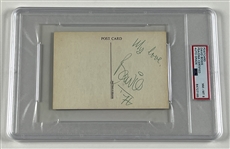 David Bowie 1976 Original “Man Who Fell to Earth” Postcard (PSA Encapsulated NM-MT 8 Auto Grade) 