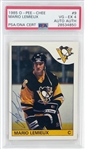 Mario Lemieux Signed 1985 O-Pee-Chee Rookie Card with Rookie Era Autograph! (PSA/DNA Encapsulated)