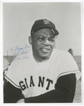 Willie Mays Signed 8" x 10" Vintage Photo