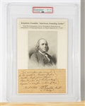 Benjamin Franklin Document Signed Three Months before Constitutional Convention of 1787! (PSA/DNA Encapsulated)
