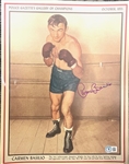 Carmen Basilio Signed Poster (Beckett/BAS)