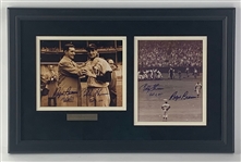 The Shot Heard Around the World: Ralph Branca & Bobby Thompson Dual-Signed Photograph Display (Third Party Guaranteed)