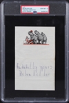 Helen Keller Superb Signed Sheet with GEM MINT 10 Autograph (PSA/DNA Encapsulated)