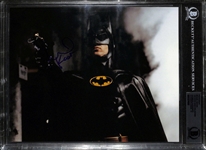 Michael Keaton In-Person Signed 8" x 10" Photo from "Batman" with GEM MINT 10 Autograph! (Beckett/BAS Encapsulated)(Grad Collection)