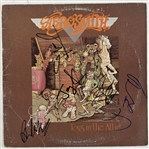 Aerosmith: Group Signed "Toys in the Attic" Album Cover w/ Vinyl (5 Sigs)(Beckett/BAS LOA)