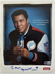 Muhammad Ali Signed 8.5" x 11" Miami Dolphins Magazine Photograph (Beckett/BAS LOA)