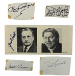 Impressive Vintage Hollywood Entertainers Archive w/ Bob Hope, Fred Gwynne & More! (61 Autographs)(Beckett/BAS)