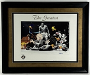 Muhammad Ali Signed "The Greatest" Looney Toons Art Limited Edition Framed Artists Proof Lithograph (38/75)(Third Party Guaranteed))