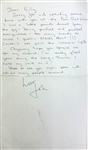The Who: John Entwistle Handwritten Letter to Billy Squier with Good Content (Entwistle Foundation LOA)(Third Party Guaranteed)