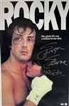 Rocky: Sylvester Stallone & Talia Shire Signed 24" x 36" Poster with HUGE Autographs (Beckett/BAS LOA)