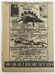 Grateful Dead Original 1968 8 7/8" x 12" Concert Newspaper Clipping 