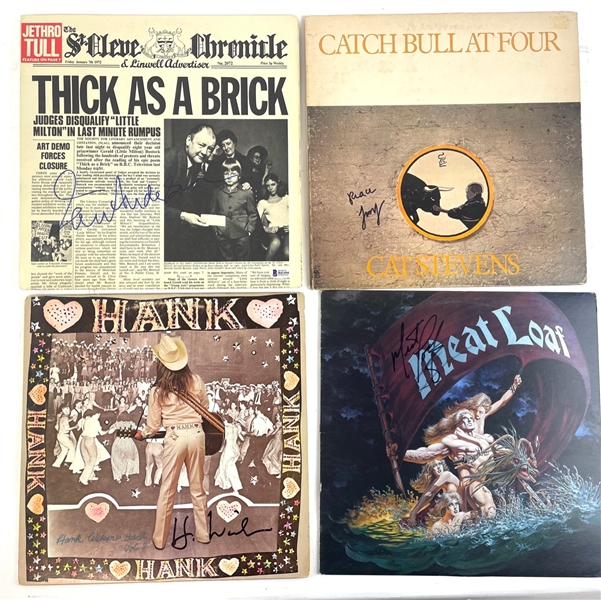 70s Music Greats: Lot of 4 Albums Including Cat Stevens, Jethro Tull, Meatloaf, and Leon Russell (Wilson) 