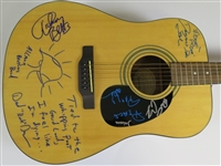 The Allman Brothers Superb Signed Epiphone Acoustic Guitar with Handwritten Lyrics & Sketches (6 Sigs)(JSA LOA)