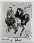 Alice in Chains SCARCE Group Signed 8" x 10" Promo Photo w/ All 4 Original Members (Third Party Guaranteed)