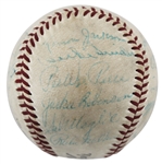 1956 Brooklyn Dodgers (NL Champs) Team Signed ONL (Giles) Baseball with Robinson, Campy, Drysdale, etc. (22 Sigs)(Beckett/BAS LOA)