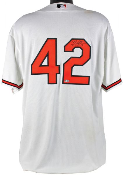 Manny Machado Game Used & Signed 2015 Jackie Robinson Day Orioles Jersey vs. New York Yankees (MLB Authentic)