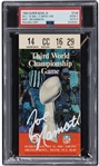 Joe Namath Superb Signed Super Bowl III Original Ticket Stub (PSA/DNA Encapsulated)