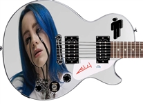 Billie Eilish Signed Custom Graphics Epiphone Guitar (ACOA Authentication)
