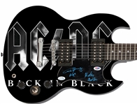 AC/DC: Angus Young Signed Custom Graphic Epiphone SG Guitar w/ Lyrics (PSA/DNA)(ACOA)