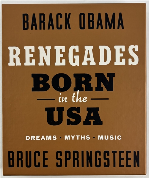 Bruce Springsteen & President Barack Obama Deluxe DUAL Signed Book "Renegades Born in the USA" w/ Gem Mint 10 Grade!(PSA/DNA LOA)