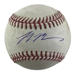 Max Muncy Game Used & Signed OML Baseball :: Pitched to Muncy (8-30-2023 LAD vs ARI)(MLB Holo & PSA/DNA)