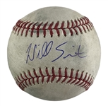 Will Smith Game Used & Signed OML Baseball :: Pitched to Smith 6-12-2021 LAD vs SEA (MLB Holo & PSA/DNA)