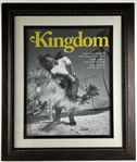 Arnold Palmer Signed Kingdom Magazine Canvas Photograph in Framed Display (PSA/DNA LOA)