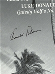 Arnold Palmer Signed Kingdom Magazine Canvas Photograph in Framed Display (PSA/DNA LOA)