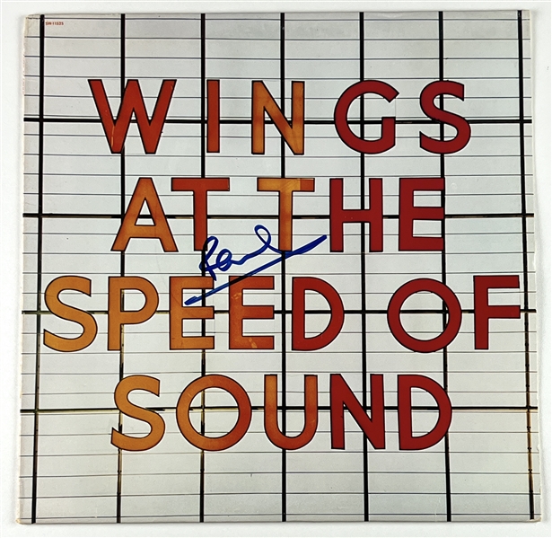 Paul McCartney Signed “Wings at the Speed of Sound” Album Record (Beckett/BAS Authentication)  