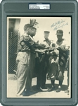 Vintage Roy Campanella Signed 8" x 10" Candid Dodgers Photo w/ RARE Pre-Accident Signature (PSA/DNA Encapsulated)