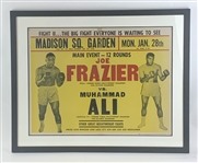 1974 Muhammad Ali vs. Joe Frazier II On Site Fight Poster