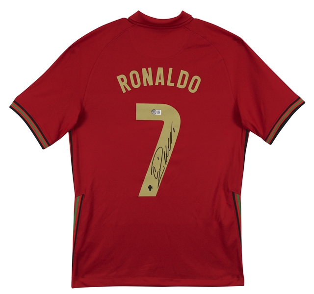 Cristiano Ronaldo Signed Nike Portugal Soccer Jersey (Beckett/BAS)