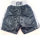 Riddick Bowe Signed Boxing Shorts (JSA)