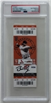 Buster Posey Signed 2021 Giants vs. Cardinals Ticket :: Posey 3 for 4, 4 RBIs, HR 802 Win :: WS Champ Year! (PSA/DNA Encapsulated)