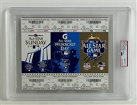Mike Trout Signed Set of Three 2012 All-Star Game Tickets w/ Gem Mint 10 Auto! (PSA/DNA Encapsulated)