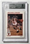Michael Jordan 1991-92 Hoops #004 Prototype Card Grade 9 MINT Encapsulated) (Beckett/BAS)