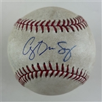 Corey Seager Signed & Game Used OML Baseball with Full Name Autograph :: 8/22/2016 LAD vs CIN:: Ball Pitched to Seager (MLB Auth & PSA/DNA)