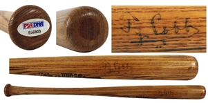 Ty Cobb Rare Signed Wilson 21-Inch Vintage Mini Baseball Bat (PSA/DNA)