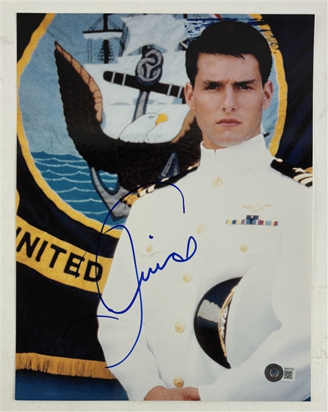 Tom Cruise Signed 10" x 12" Color Photo from "Top Gun" (Beckett/BAS)