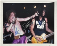 Guns N Roses: Axl Rose & Slash Signed 16" x 20" Color Photo (Epperson/REAL LOA)