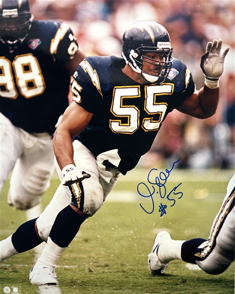 Junior Seau Signed 16" x 20" Color Photograph (Third Party Guaranteed)