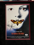 Silence of the Lambs Framed Display w/ Anthony Hopkins & Jodie Foster Autographs (Beckett/BAS)(PSA/DNA)