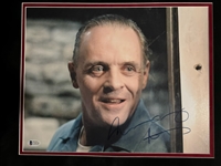 Silence of the Lambs Framed Display w/ Anthony Hopkins & Jodie Foster Autographs (Beckett/BAS)(PSA/DNA)
