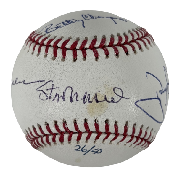 Stan Musial, Rod Carew & Tony Gwynn Signed Ltd. Ed/ OML Baseball (Beckett/BAS)