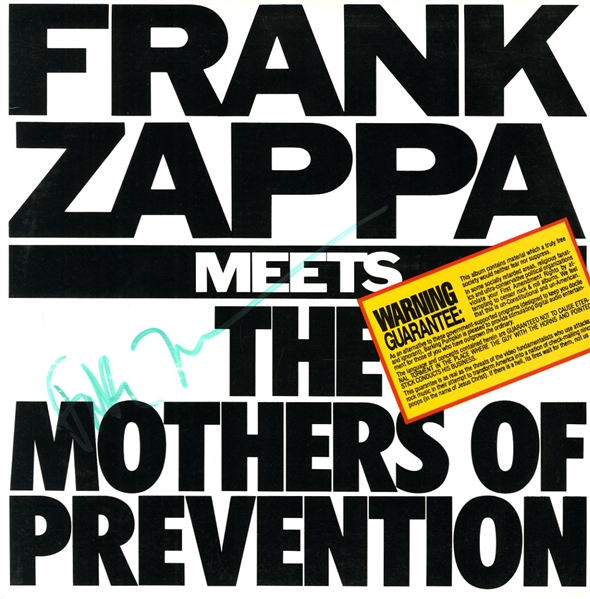 Frank Zappa Signed "Mothers of Prevention" Album Cover (ACOA)