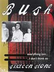 Bush: Original Members Signed Vintage 20 x 30 Sixteen Stone Poster (ACOA)